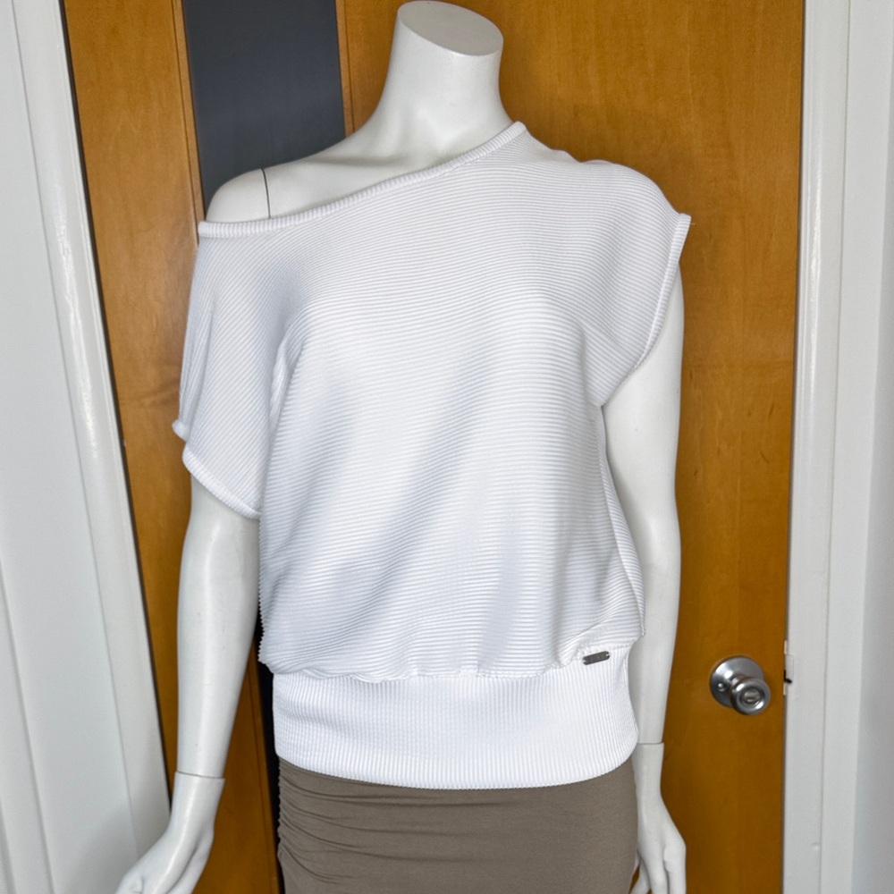 Elegant White Off-Shoulder Blouse